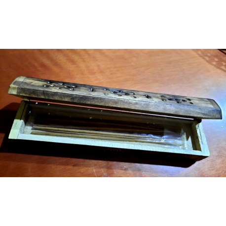 INCENSIARIO CAJITA DE MADERA DE LA INDIA