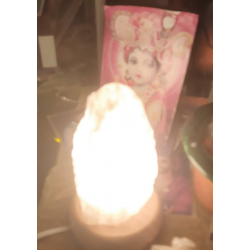 LÁMPARA DE CUARZO BLANCO