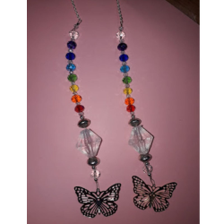 PENDIENTES MARIPOSA ARCO IRIS