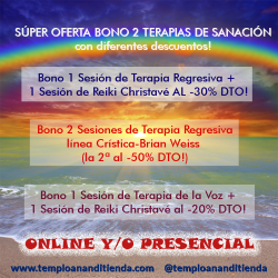 BONO (MODALIDAD ONLINE) 1 SESIÓN DE TERAPIA DE LA VOZ + 1 SESIÓN DE REIKI CHRISTAVÉ AL -20% DTO!