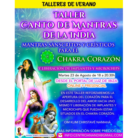 TALLER DE VERANO "CANTO DE MANTRAS DE LA INDIA"