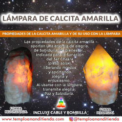 LÁMPARA DE CALCITA AMARILLA