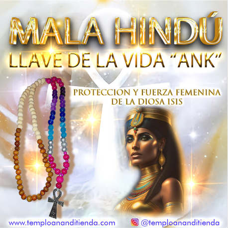 MALA HINDÚ LLAVE DE LA VIDA "ANK"