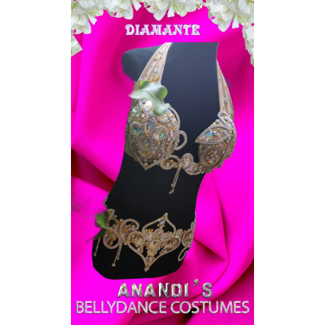 CONJUNTO DE DANZA DEL VIENTRE MODELO "DIAMANTE"