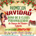BONO DE 3 CLASES PERSONALIZADAS DE DANZA DEL VIENTRE EGIPCIA (LA 3ª GRATUITA)