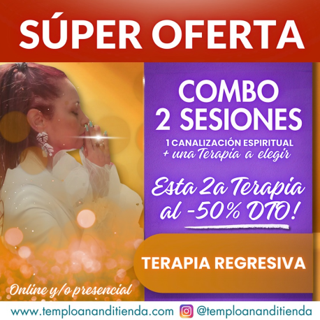 SÚPER COMBO SANACIÓN 2 SESIONES DE TERAPIA (Online)
