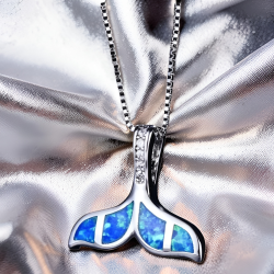 COLGANTE "SIRENA" EN COLOR AZUL MAR