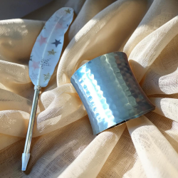 PULSERA EGIPCIA PLATEADA PARA DANZA