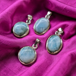 COLGANTE LARIMAR... LA PIEDRA DE LA ATLÁNTIDA... LA PIEDRA DE LAS SIRENAS