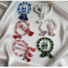 CONJUNTO PULSERA + PENDIENTE MALA HINDÚ 