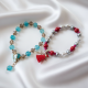 PULSERA-MALA HINDÚ RAYO AZUL DEL DIOS KRISHNA Y DEL ARCÁNGEL MIGUEL