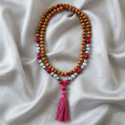 PULSERA-MALA HINDÚ DEL RAYO FUCSIA DE LA DIOSA ISIS