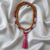 PULSERA-MALA HINDÚ DEL RAYO FUCSIA DE LA DIOSA ISIS