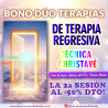 BONO (Presencial) 2 SESIONES DE TERAPIA REGRESIVA, LA 2ª SESIÓN AL -50% DTO!