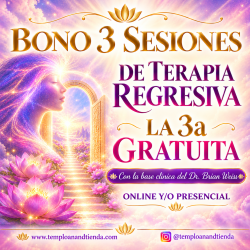 BONO (Presencial) 3 SESIONES TERAPIA REGRESIVA, LA 3ª SESIÓN GRATUITA!