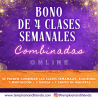BONO DE 4 CLASES SEMANALES COMBINADAS