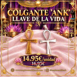 COLGANTE "ANK" LLAVE DE LA VIDA DE ISIS - en plateado